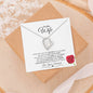 Heartfelt Devotion: Radiant Love Pendant – A Valentine's Message Card for My Beloved Wife
