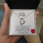 Heartfelt Devotion: Radiant Love Pendant – A Valentine's Message Card for My Beloved Wife