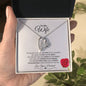 Heartfelt Devotion: Radiant Love Pendant – A Valentine's Message Card for My Beloved Wife