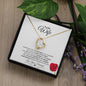 Heartfelt Devotion: Radiant Love Pendant – A Valentine's Message Card for My Beloved Wife