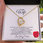 Heartfelt Devotion: Radiant Love Pendant – A Valentine's Message Card for My Beloved Wife