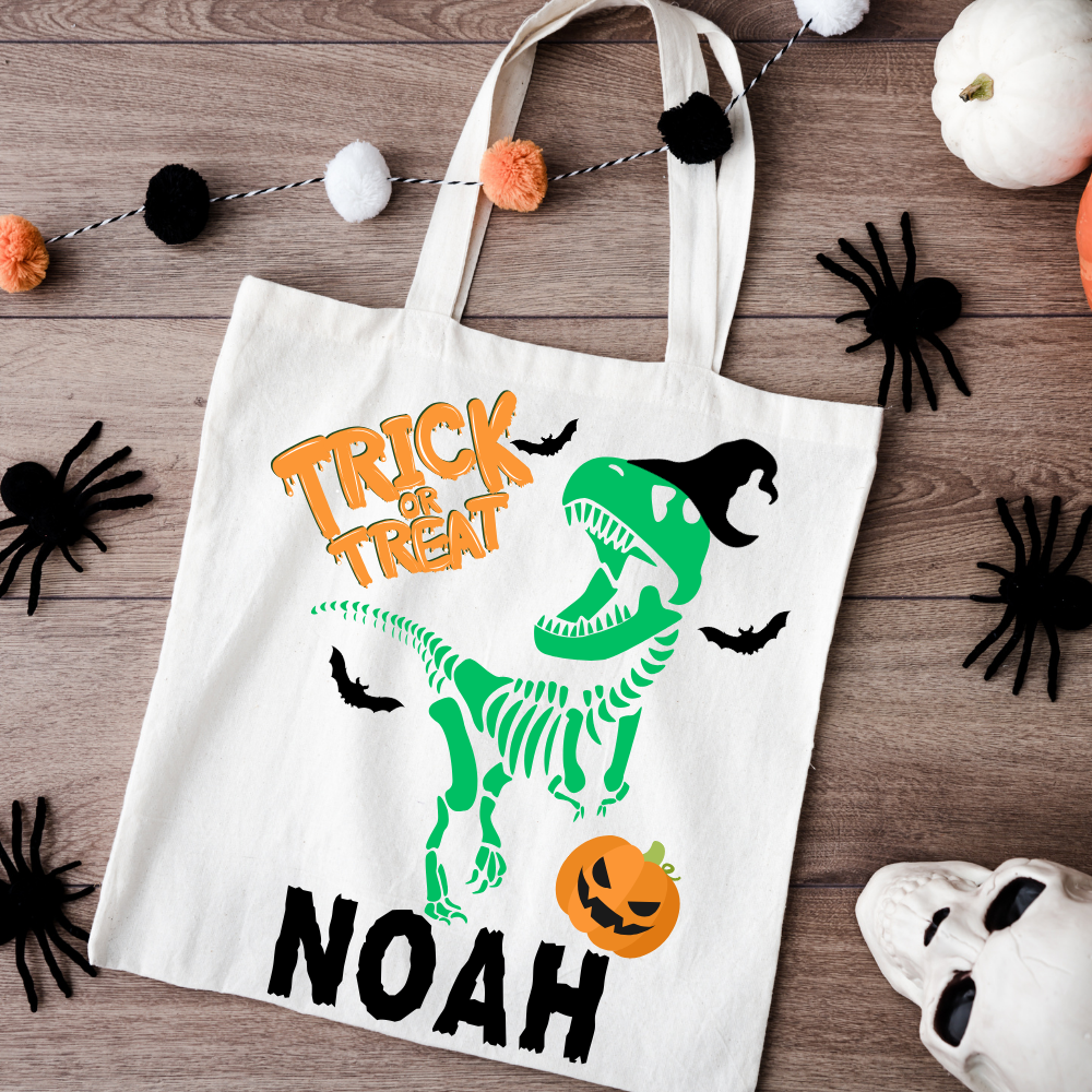 Custom Trick or Treat Tote Bag