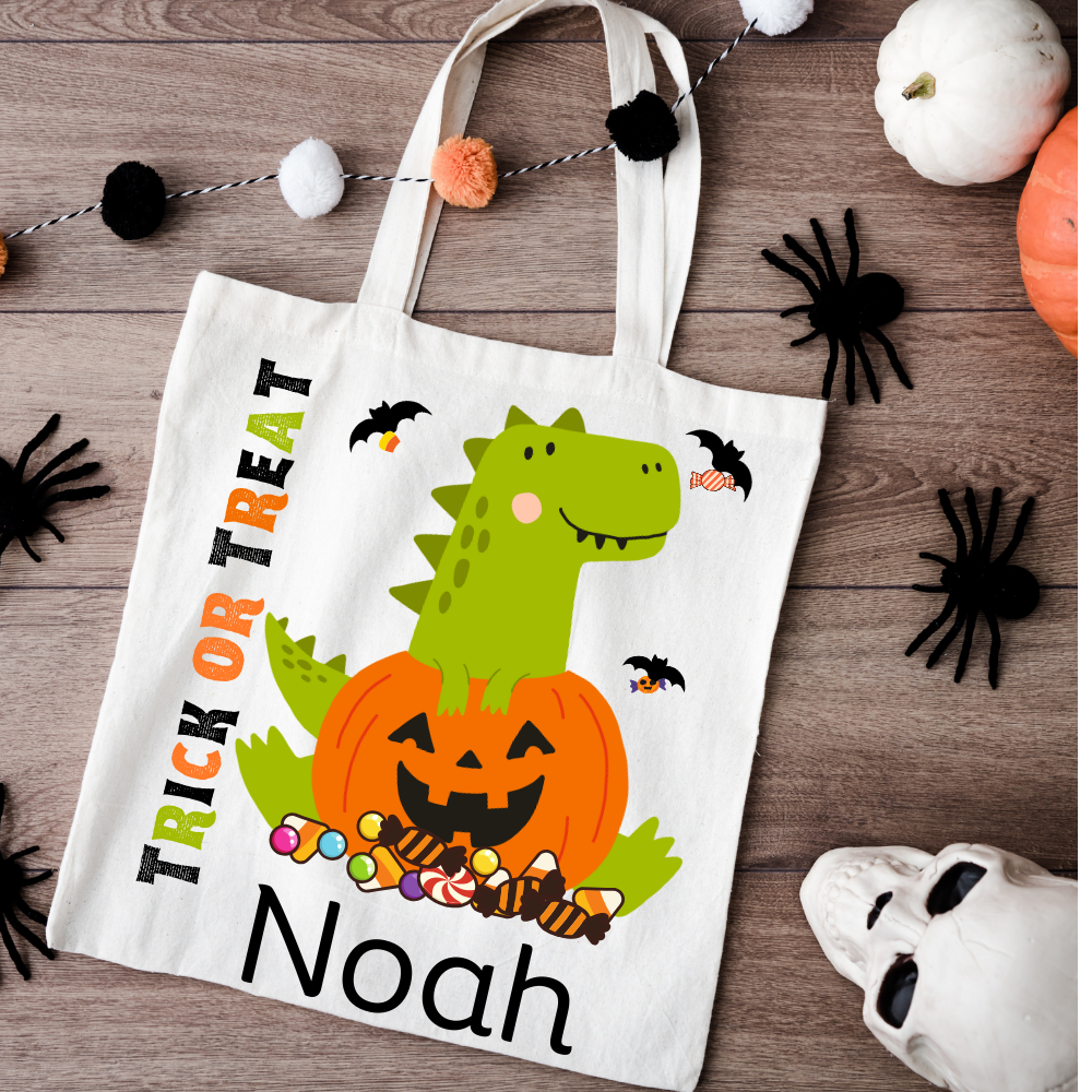 Custom Trick or Treat Tote Bag