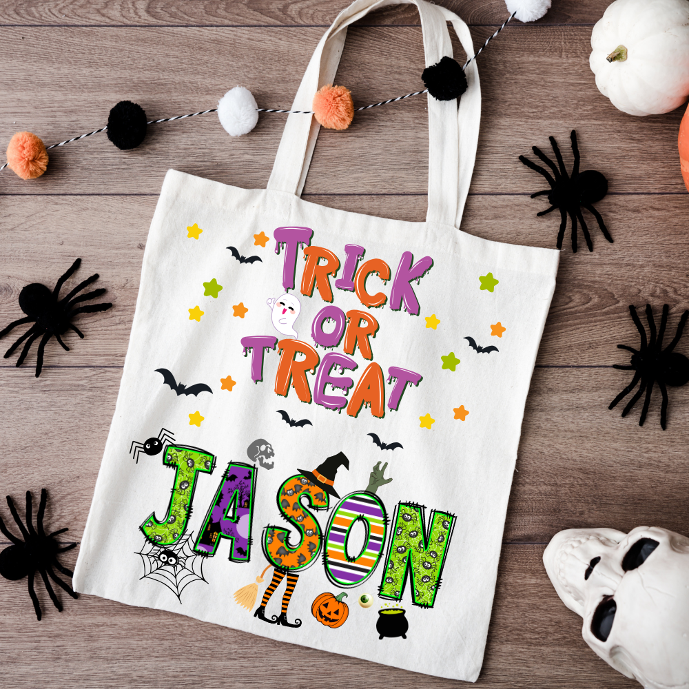 Personalized Halloween Tote