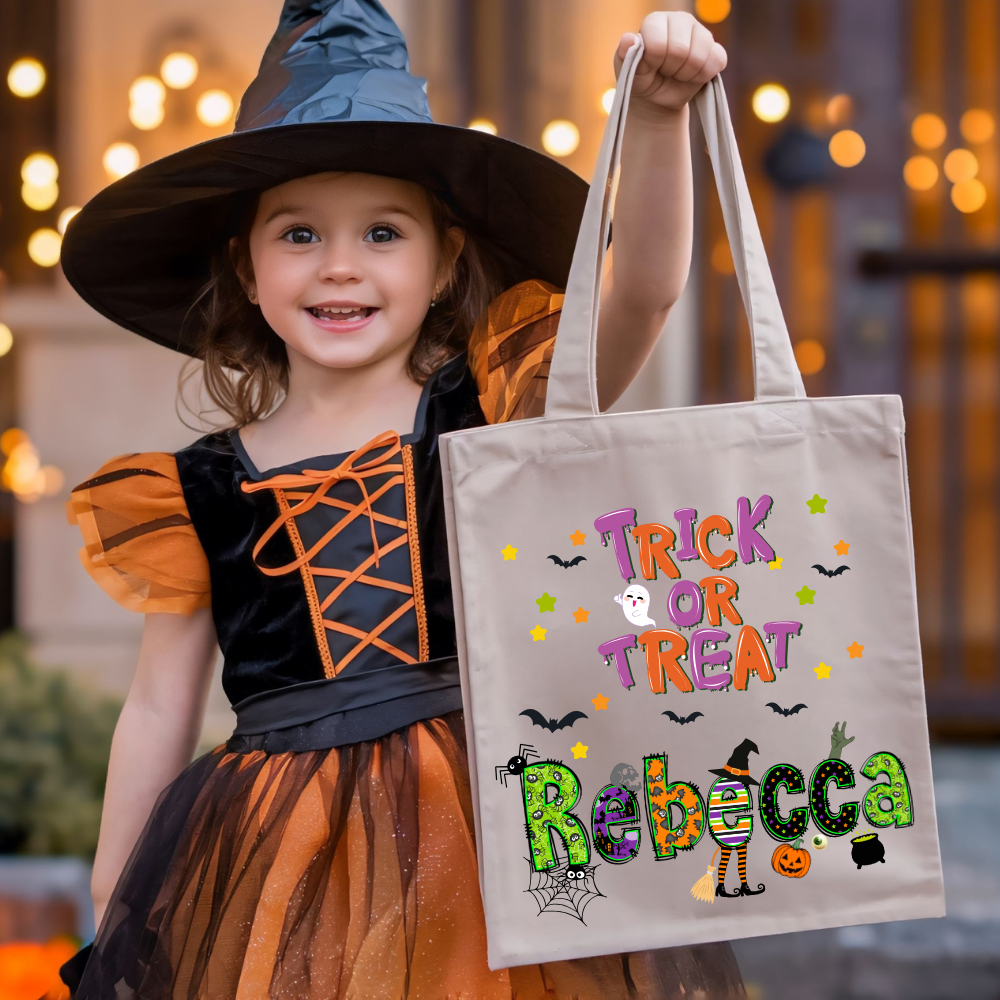 Personalized Halloween Tote