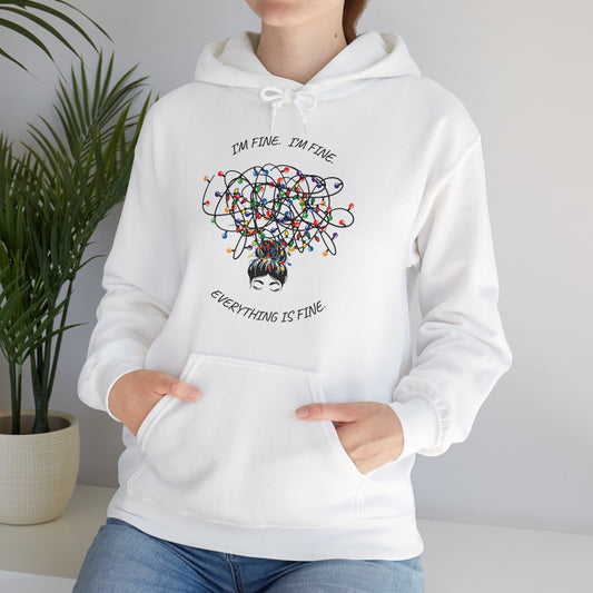 It's Fine.  I'm Fine.  Heavy Blend™ Hooded Sweatshirt