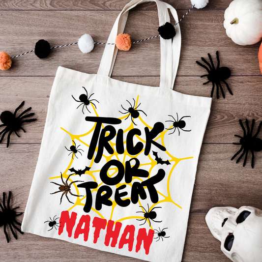 Custom Trick or Treat Tote Bag