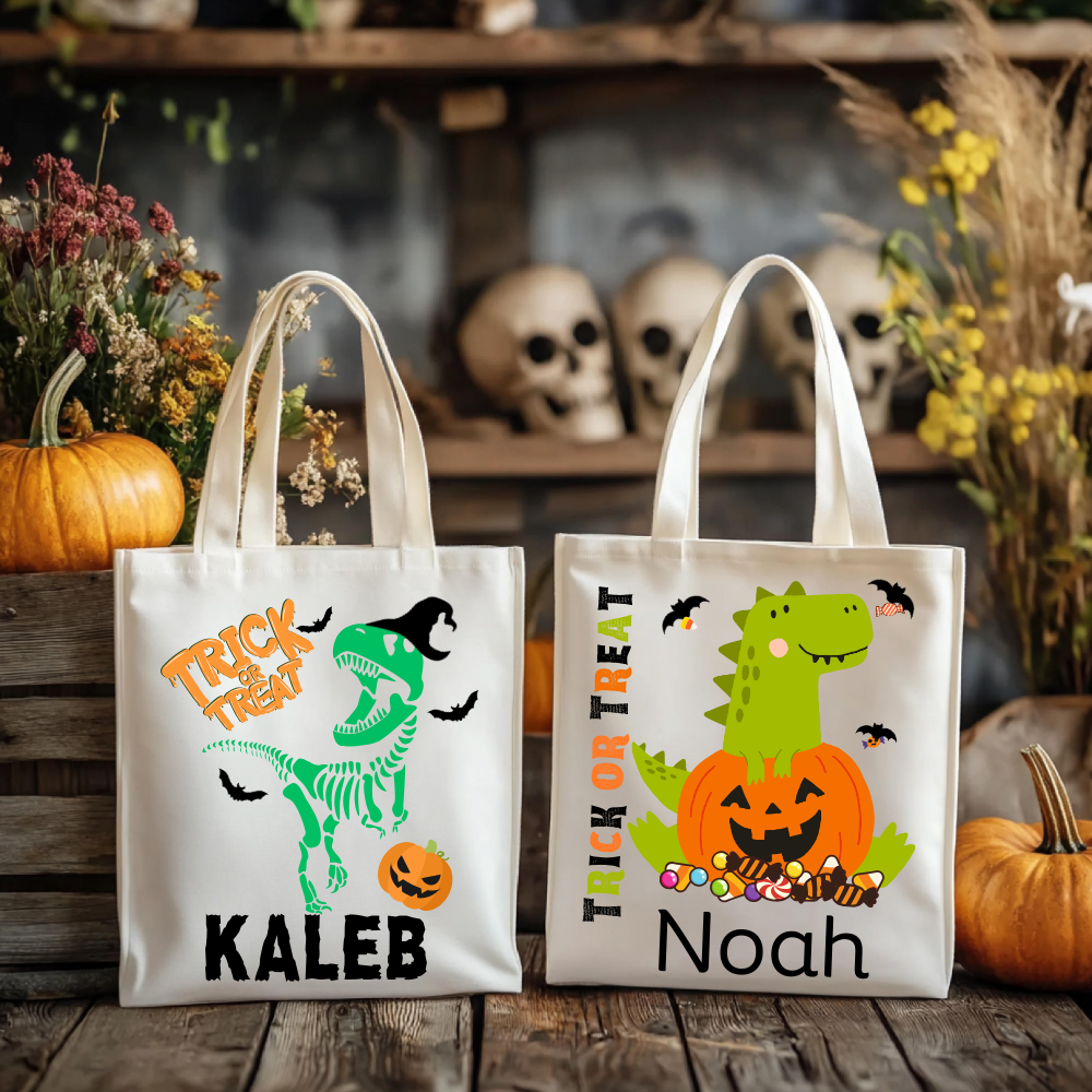 Custom Trick or Treat Tote Bag