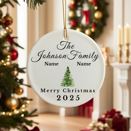 Personalized Family Name Ornament