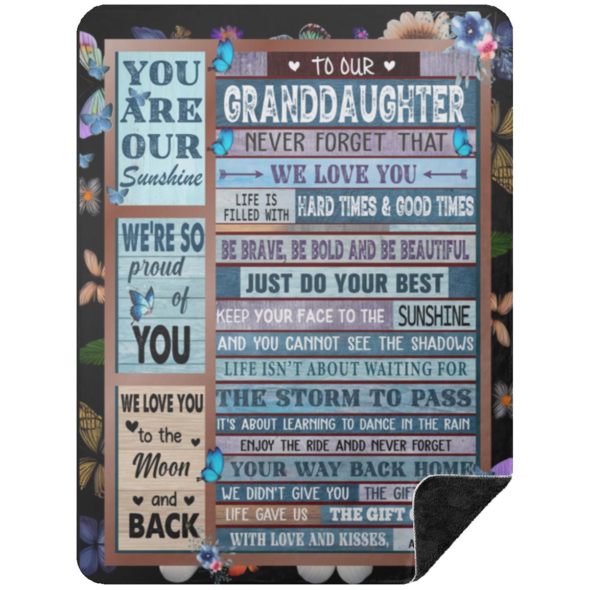 To Our Granddaughter Blanket
