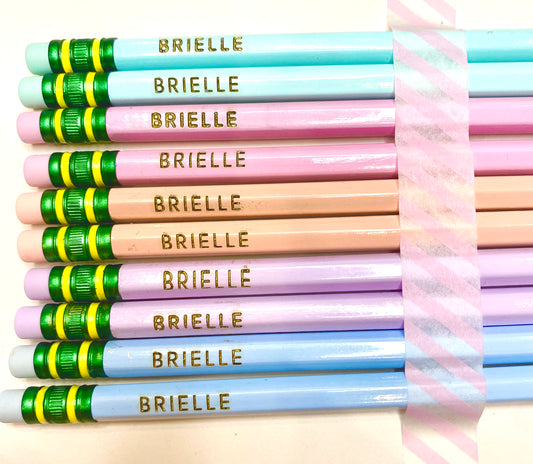Personalized Ticonderoga #2 Pencils | Engraved Custom Pencils | Teacher Gift | Back to School | School Supplies | Custom Pencil Set