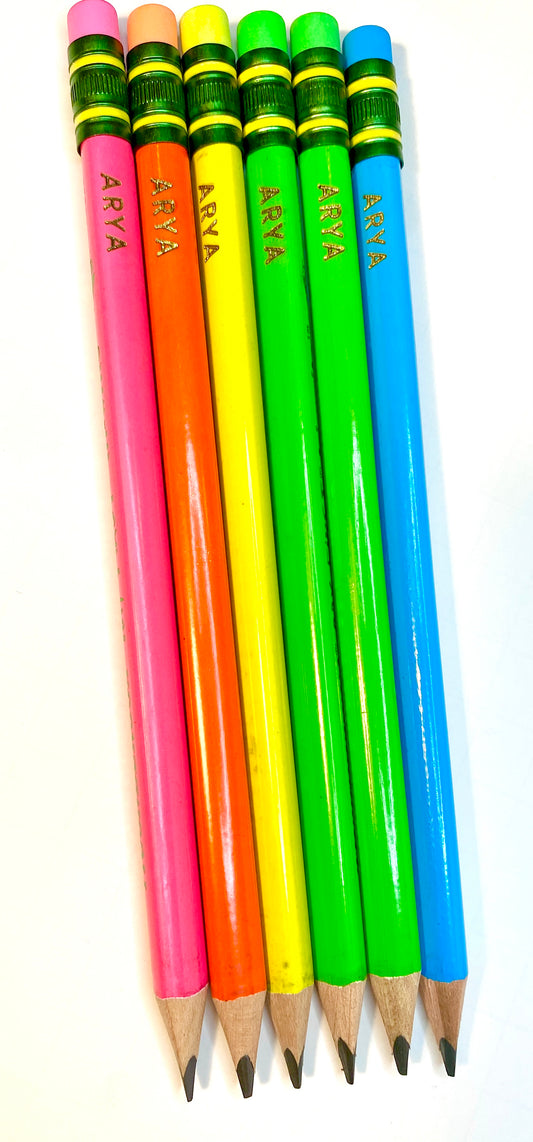 Neon Personalized Beginner Pencil|Tri-Write| My First Ticonderoga PencilEngraved Pencil (Copy)
