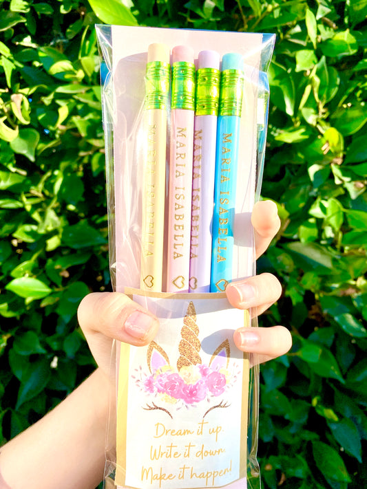 Personalized Beginner Pencil (Pastel)| Thick Pencil | Triangle Shaped Pencil