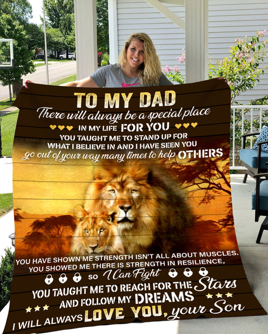 To My Dad Blanket