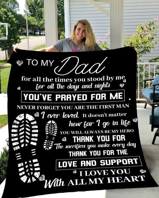 To My Dad Blanket