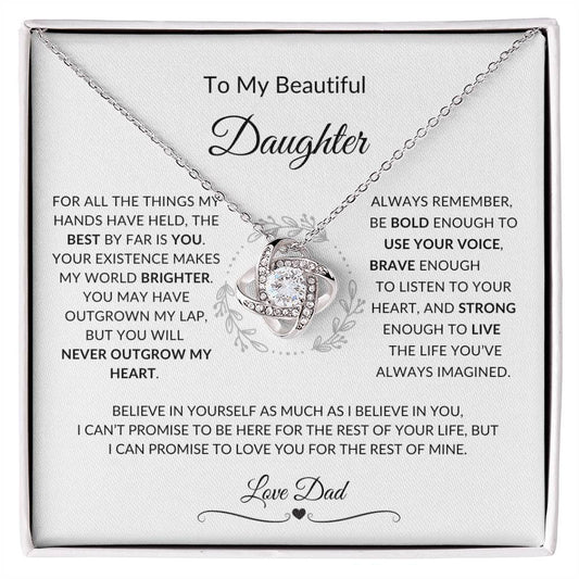 For My Daughter Necklace (From Dad)