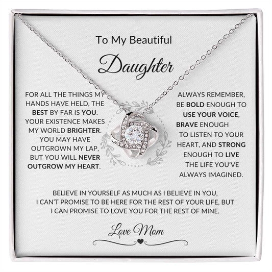 For My Daughter Necklace (Mom)