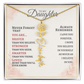 Daughter Flower Name Necklace