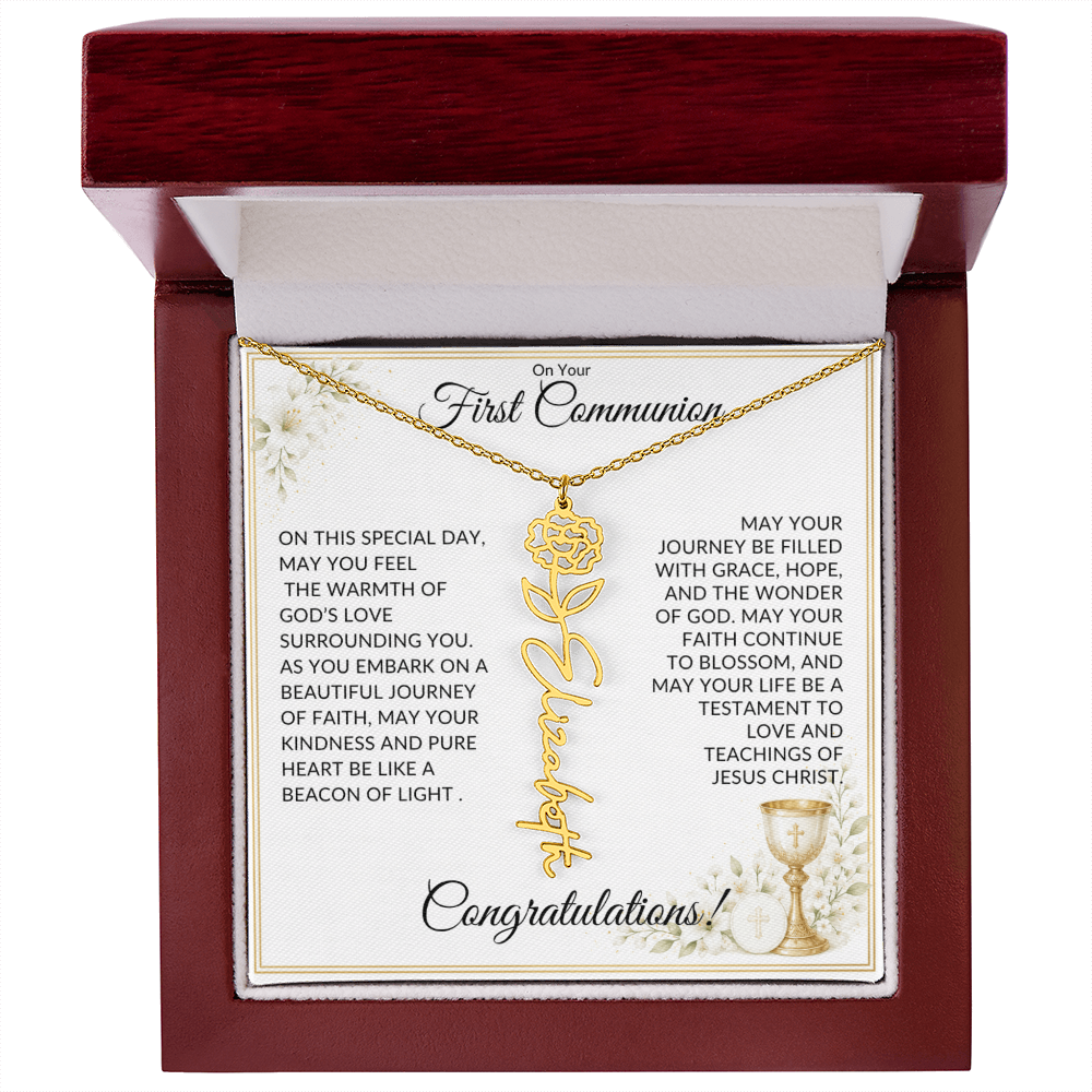 First Communion Necklace