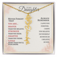 Daughter Flower Name Necklace