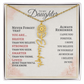 Daughter Flower Name Necklace