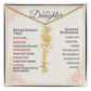 Daughter Flower Name Necklace