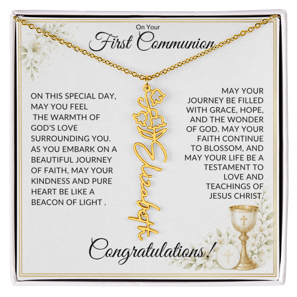 First Communion Necklace
