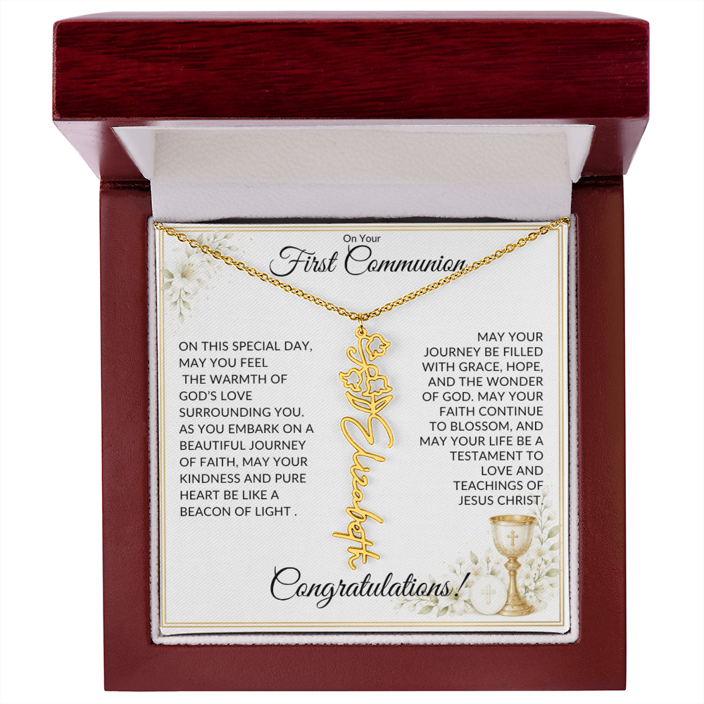 First Communion Necklace