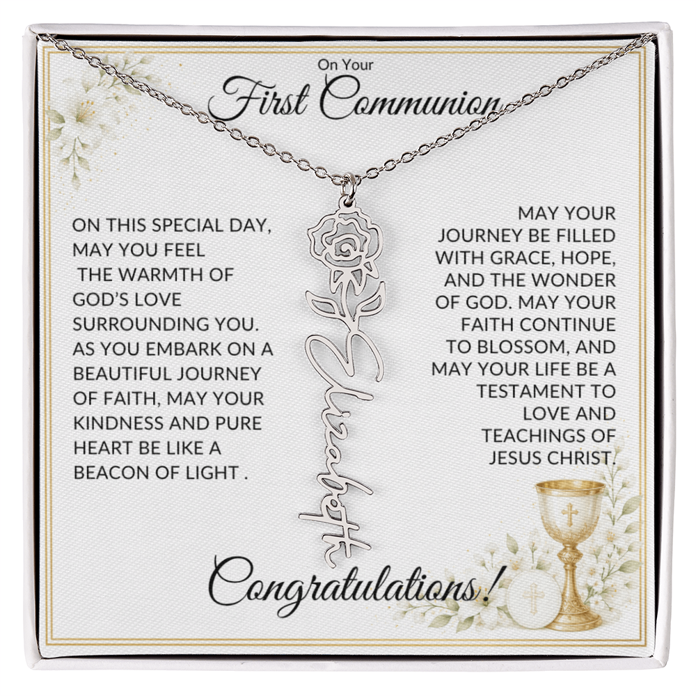 First Communion Necklace