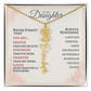 Daughter Flower Name Necklace