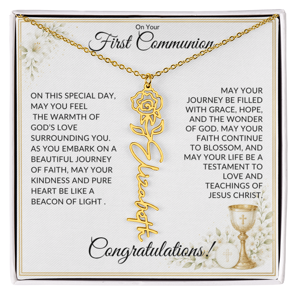 First Communion Necklace