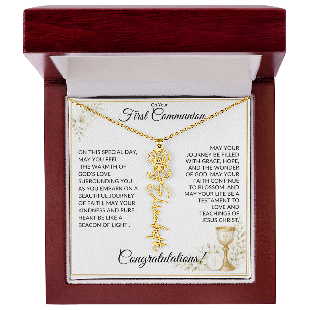 First Communion Necklace