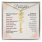 Daughter Flower Name Necklace