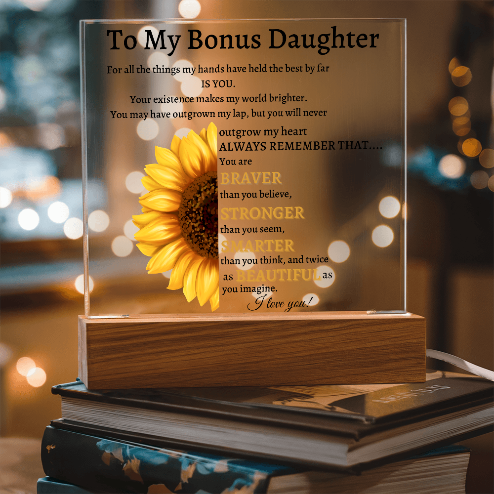 To My Bonus Daughter Gift| I Love you