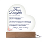 Bonus Daughter Acrylic Plaque| Daughter Gift From Dad