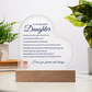 To My Beautiful Daughter Night Light Gift