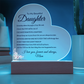 To My Beautiful Daughter Plaque, Daughter Gift From Mom