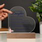 To My Beautiful Daughter Night Light Gift