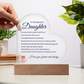 To My Beautiful Daughter Night Light Gift