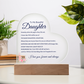 To My Beautiful Daughter Night Light Gift