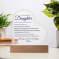 To My Beautiful Daughter Plaque, Daughter Gift From Mom