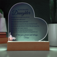 To My Beautiful Daughter Plaque, Daughter Gift From Mom