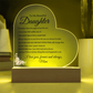 To My Beautiful Daughter Plaque, Daughter Gift From Mom
