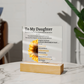 To My Daughter Plaque, I Love You! | Daughter Birthday Gift | Daughter Graduation Gift