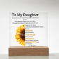 To My Daughter Plaque, I Love You! | Daughter Birthday Gift | Daughter Graduation Gift