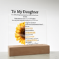 To My Daughter | You Are Braver Than You Believe | Love Dad | Square Acrylic Plaque| Night Light| Daughter Gift From Dad