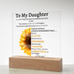 To My Daughter Plaque, I Love You! | Daughter Birthday Gift | Daughter Graduation Gift