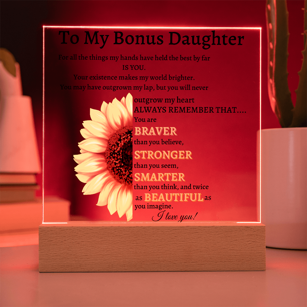 To My Bonus Daughter Gift| I Love you